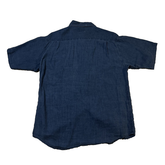 Tommy Bahama Indigo Palms Denim Shirt Men’s XL Blue Short Sleeve Button Up - Picture 5 of 5